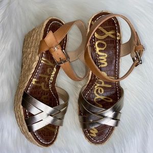Sam Edelman Darline Leather Platform Espadrilles